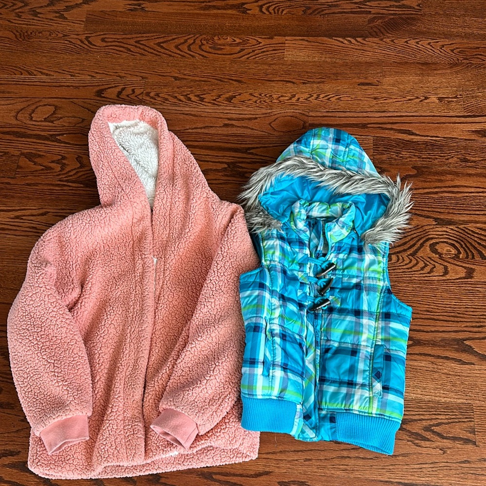 Cat & Jack Comfy Sweater and Justice Vest